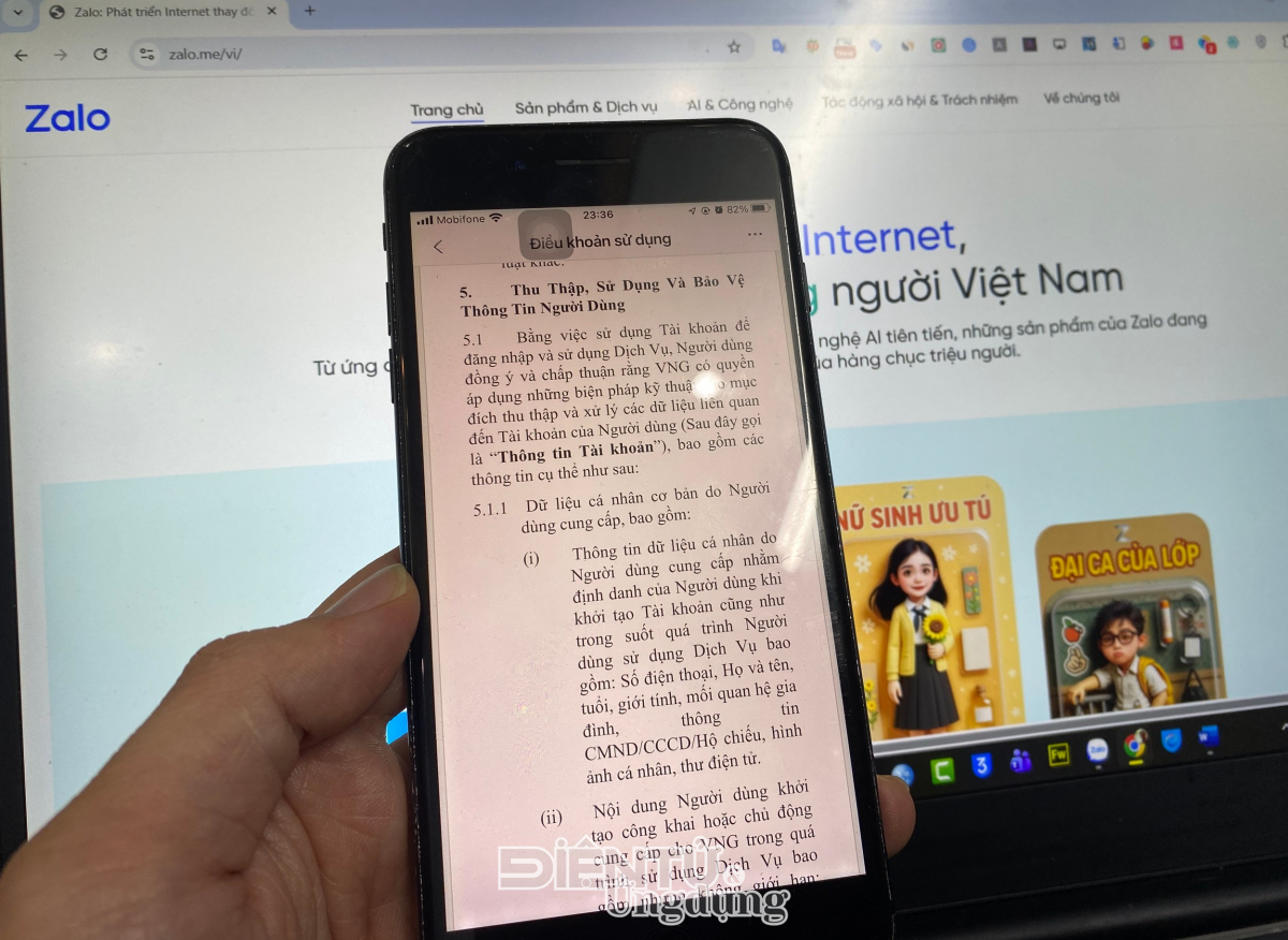 Điều khoản dịch vụ của Zalo ngày 2/1/2026 Điều khoản dịch vụ của Zalo ngày 2/1/2026