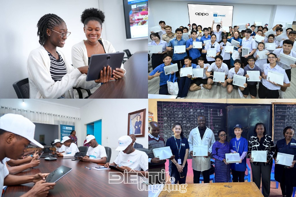 OPPO và UNESCO trao tặng 1.000 máy tính bảng tại châu Á và châu Phi