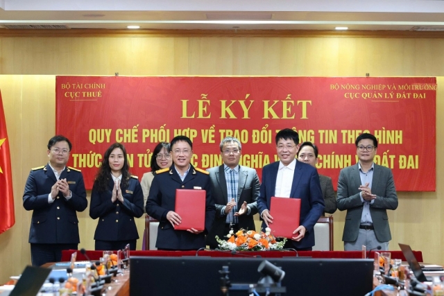 Trao đổi thông tin theo hình thức điện tử nhằm xác định nghĩa vụ tài chính về đất đai