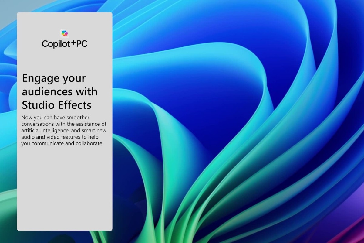 Windows Studio Effects giúp cải thiện chất lượng hình ảnh và âm thanh cuộc gọi video. Ảnh: CellphoneS