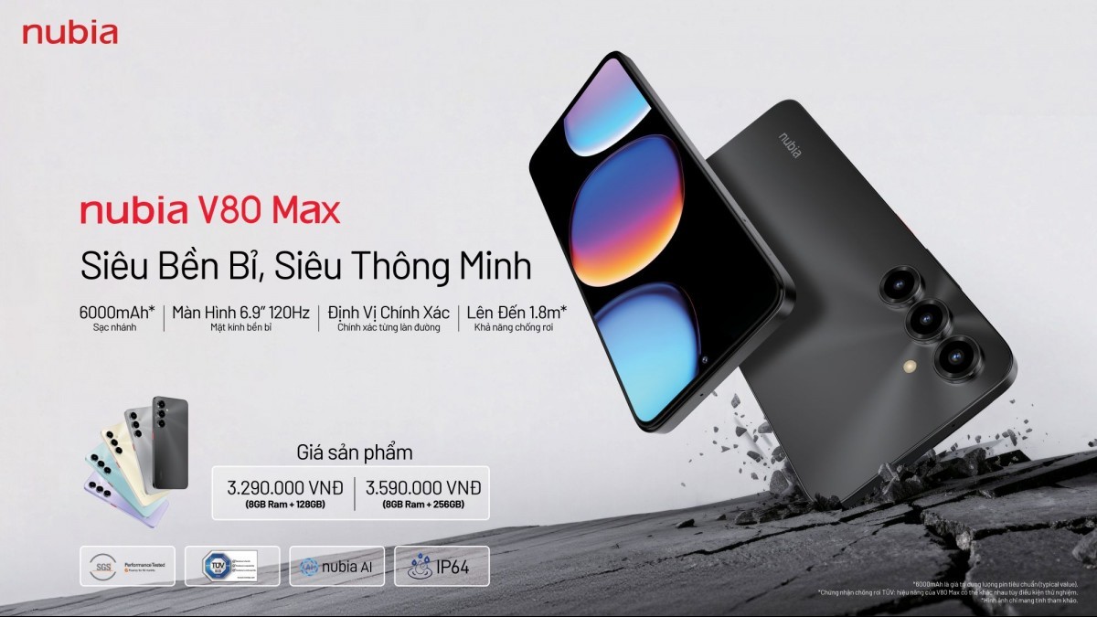nubia ra mắt nubia V80 Series