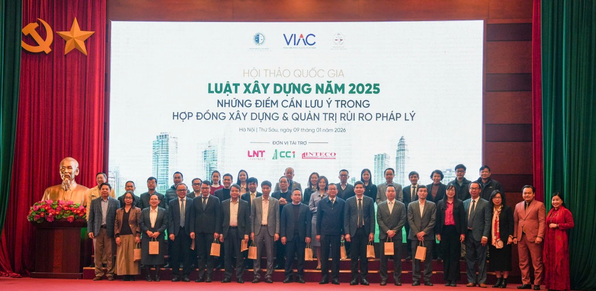 Hội thảo quốc gia về Luật Xây dựng sửa đổi 2025: Làm rõ điểm mới, quản trị rủi ro pháp lý trong hợp đồng xây dựng