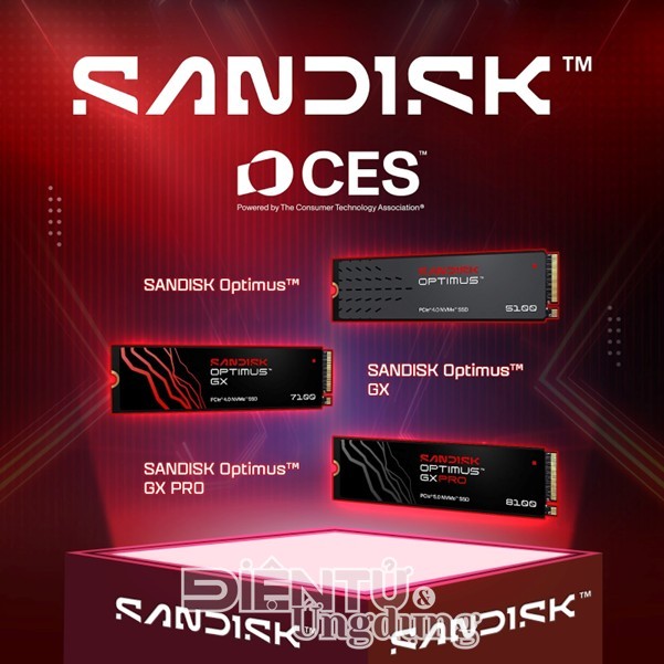 Sandisk ra mắt thương hiệu SSD gắn trong SANDISK Optimus™