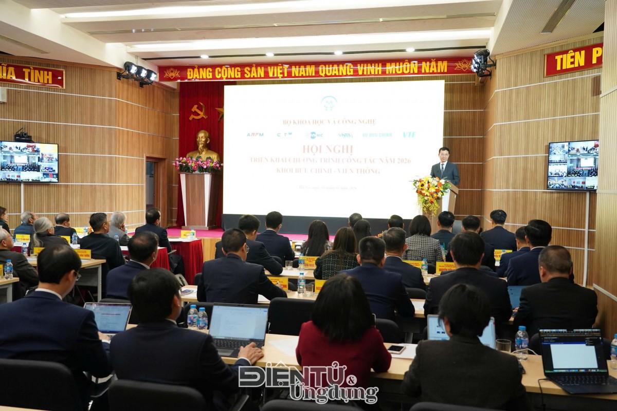 Toàn cảnh Hội nghị triển khai công tác năm 2026 của Khối Bưu chính Viễn thông, Bộ Khoa học và Công nghệ