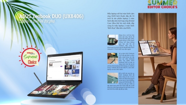 ASUS Zenbook DUO (UX8406): Laptop có thiết kế đột phá