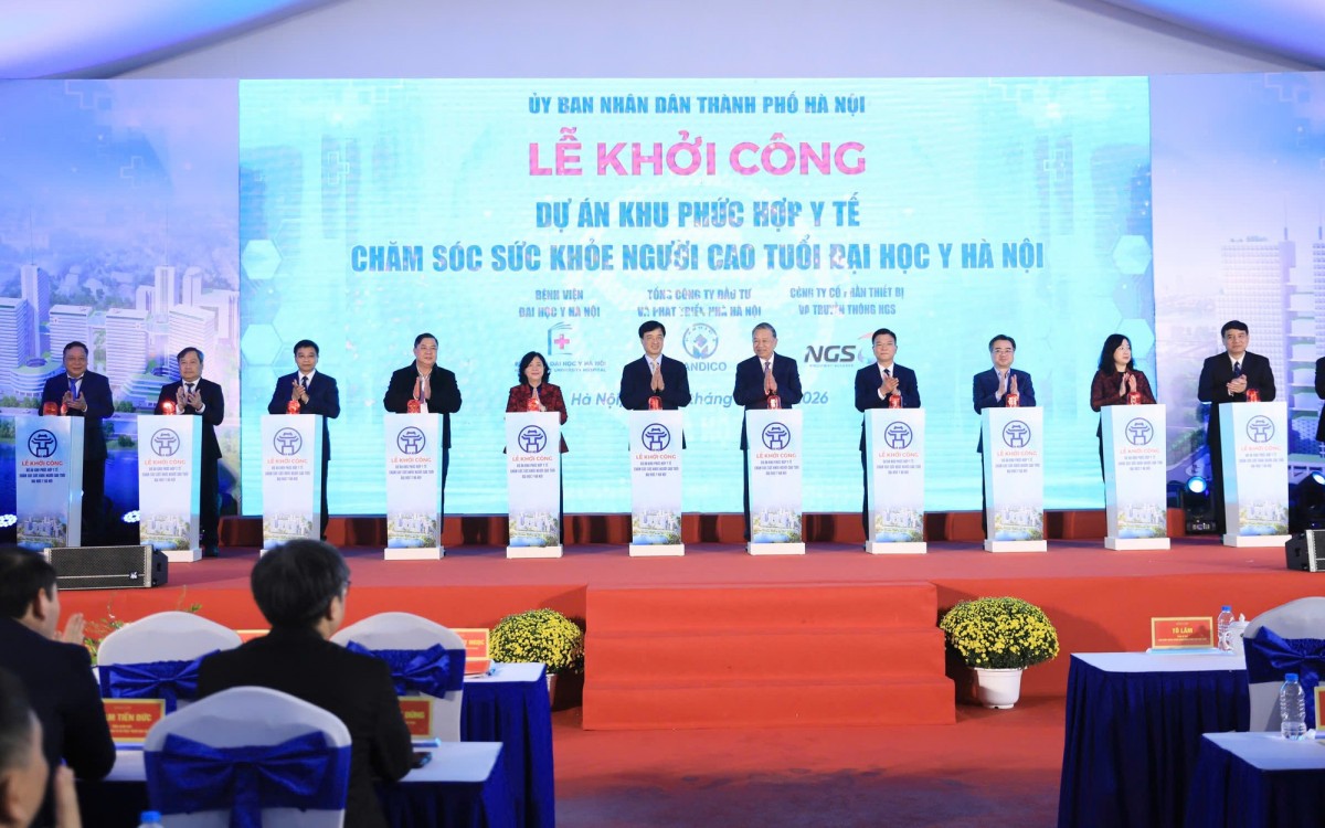 Khởi công Dự án Khu phức hợp Y tế - Chăm sóc sức khỏe Người cao tuổi Đại học Y Hà Nội