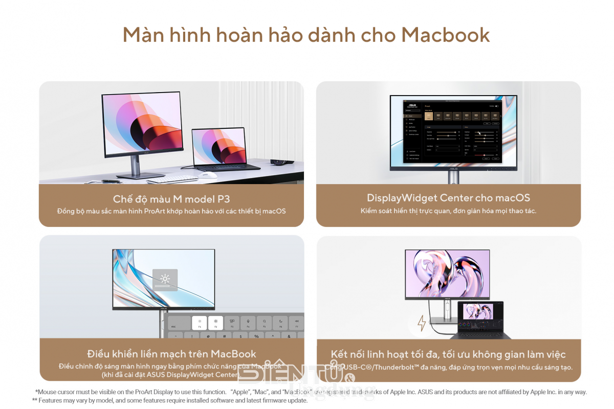 ASUS DisplayWidget Center: tối ưu cho người dùng Mac