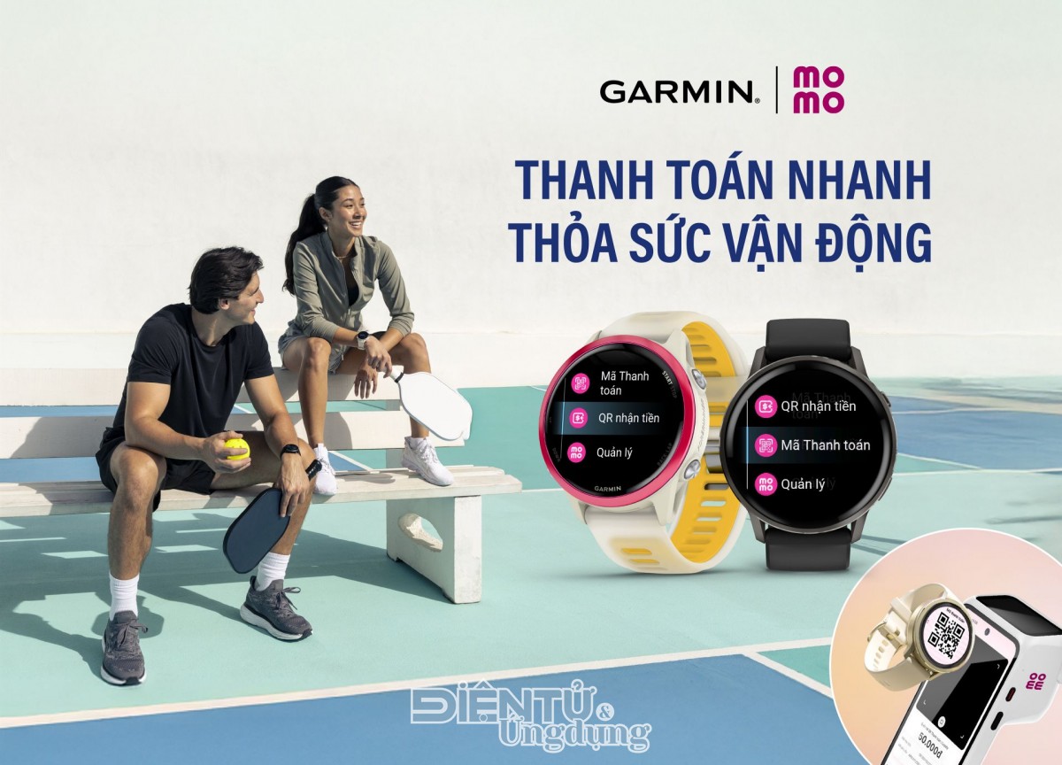 MoMo đã được tích hợp trên đồng hồ Garmin