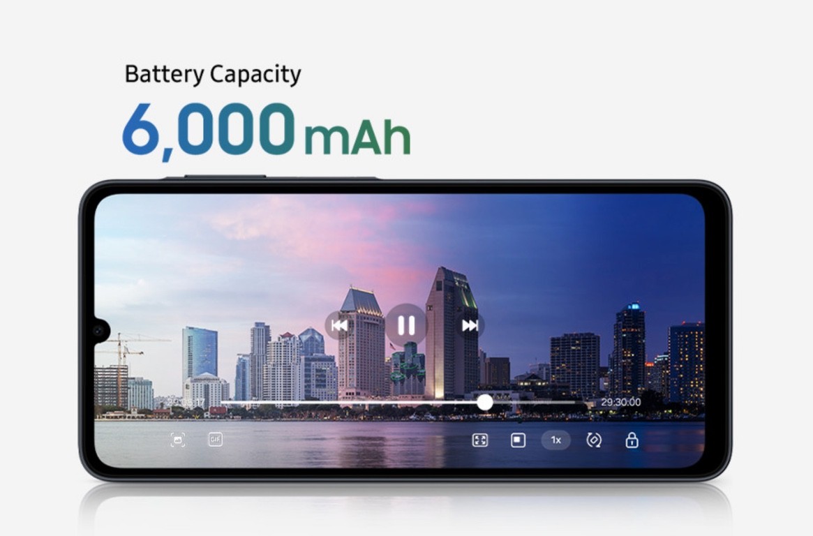 Galaxy A07 5G được trang bị viên pin dung lượng 6.000mAh Galaxy A07 5G được trang bị viên pin dung lượng 6.000mAh