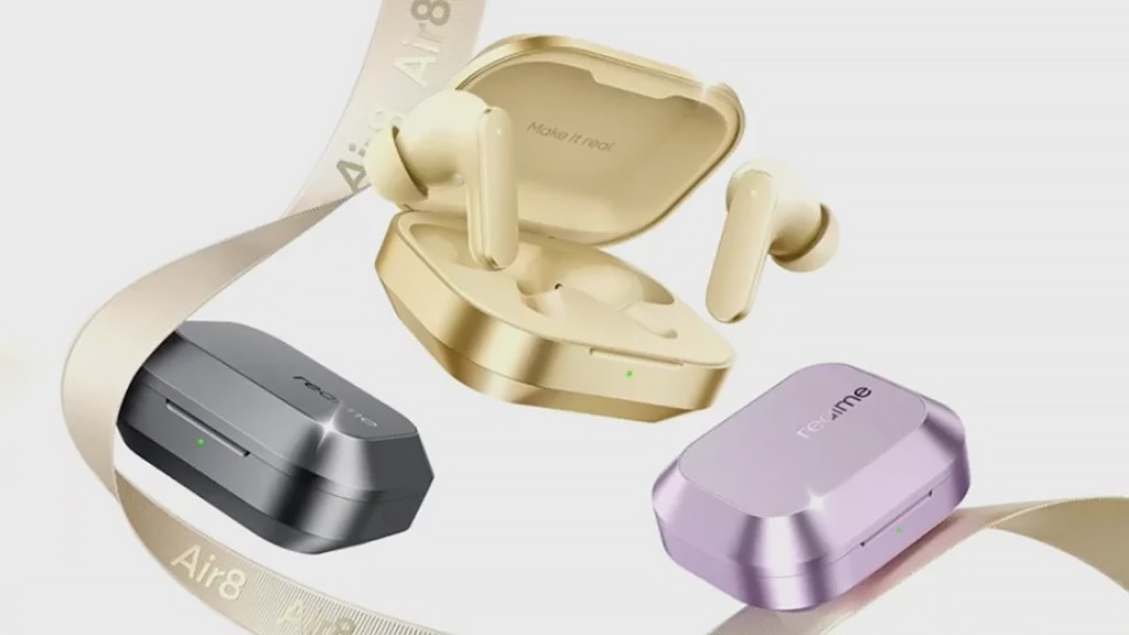  Tai nghe Realme Buds Air8 có 3 tùy chọn màu sắc cơ bản