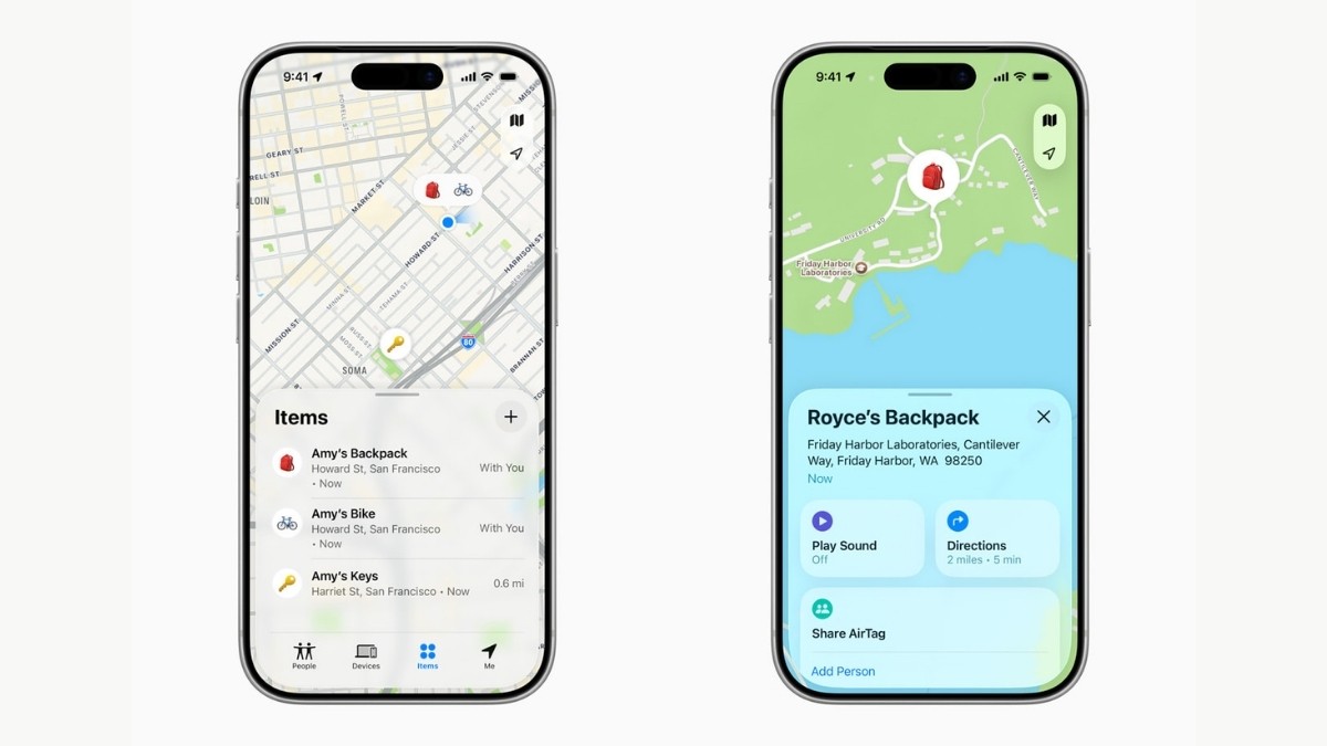 AirTag mới có khoảng cách tìm xa hơn 50% so với các thế hệ trước đó AirTag mới có khoảng cách tìm xa hơn 50% so với các thế hệ trước đó