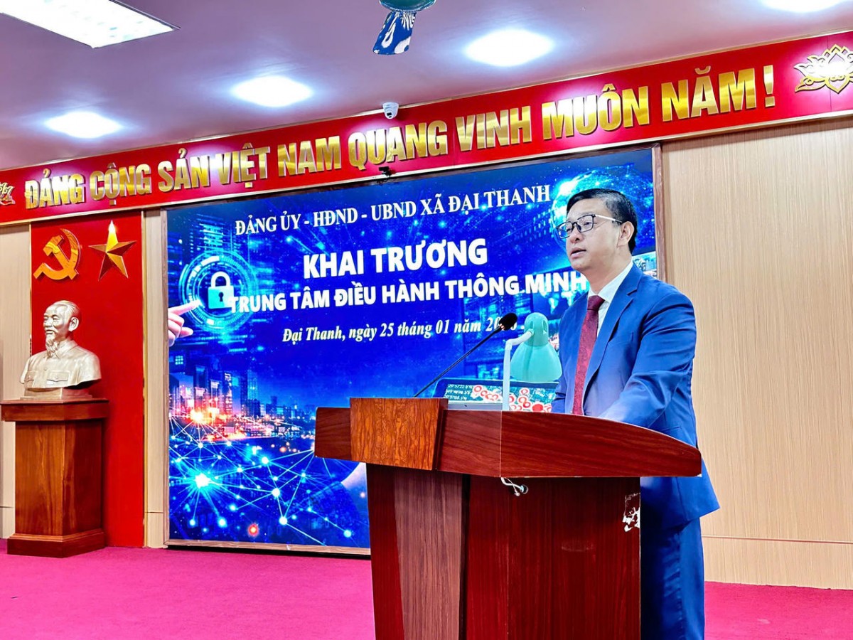 Xã Đại Thanh (Hà Nội): Khai trương Trung tâm điều hành thông minh Xã Đại Thanh (Hà Nội): Khai trương Trung tâm điều hành thông minh