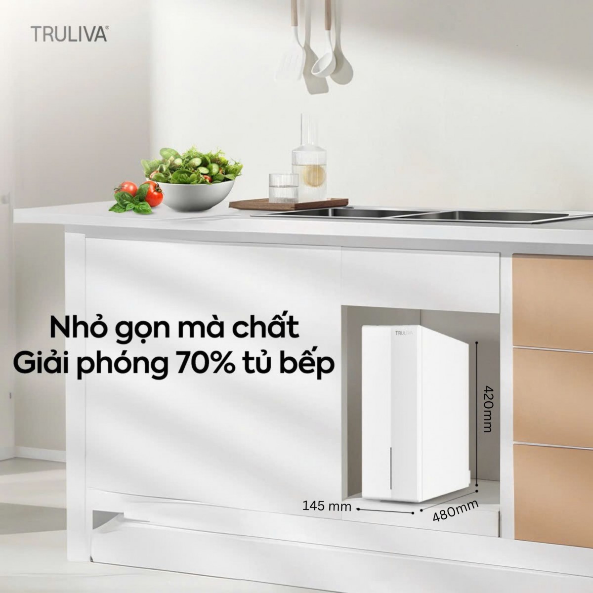 TRULIVA UR61096H: Máy lọc nước RO âm tủ bếp của năm