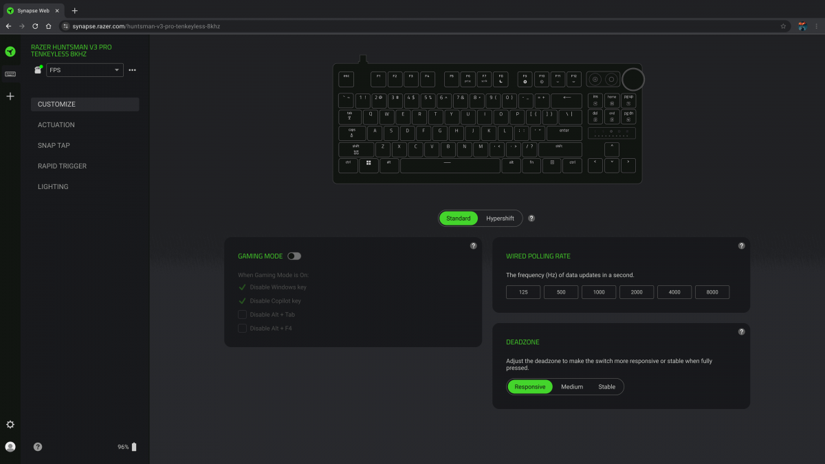 Giao diện Synapse Web