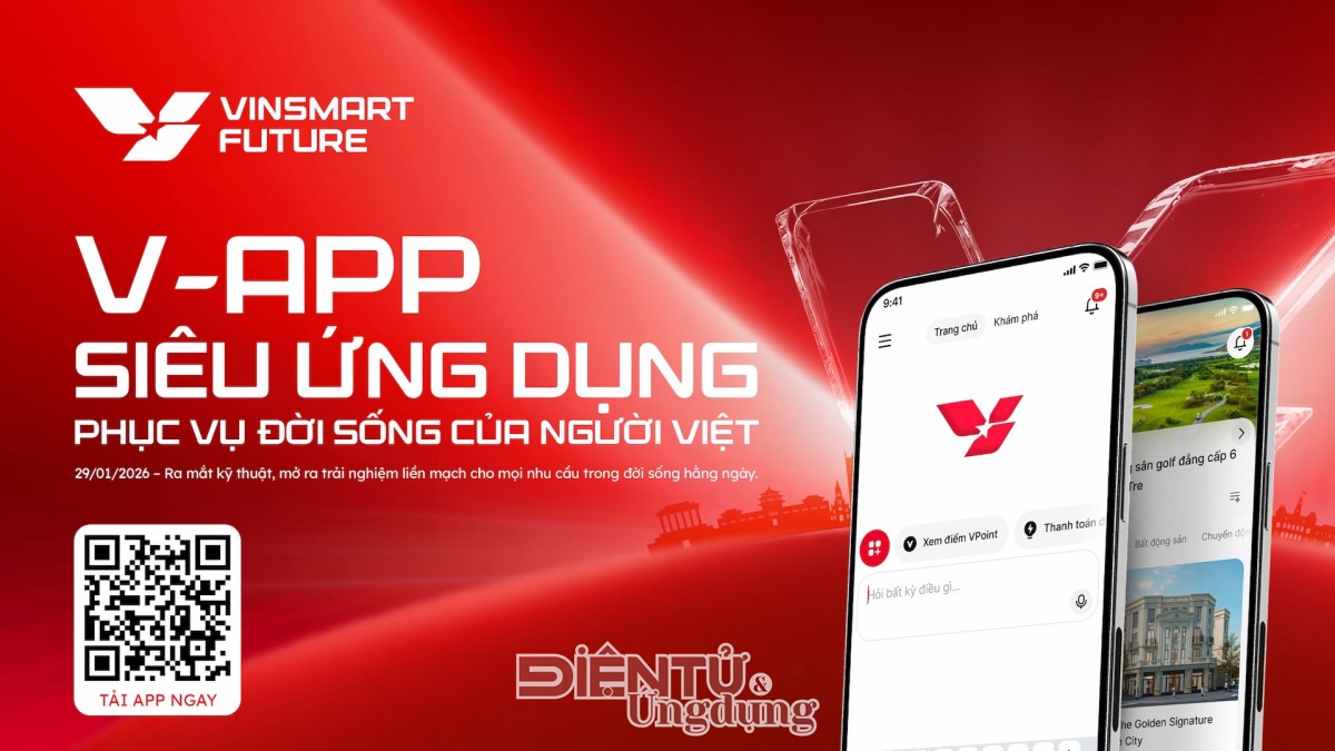 Siêu ứng dụng một chạm V-App của VinSmart Future có gì?