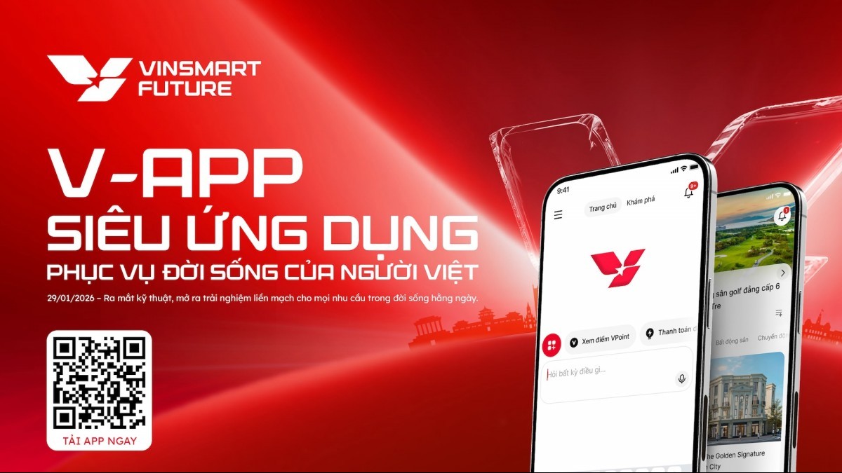 Siêu ứng dụng một chạm V-App của VinSmart Future có gì?