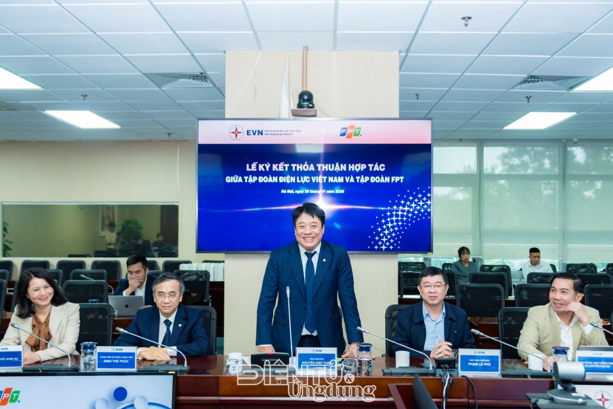 Tập đoàn Điện lực Việt Nam (EVN) và Tập đoàn FPT ký kết Thỏa thuận hợp tác chiến lược.