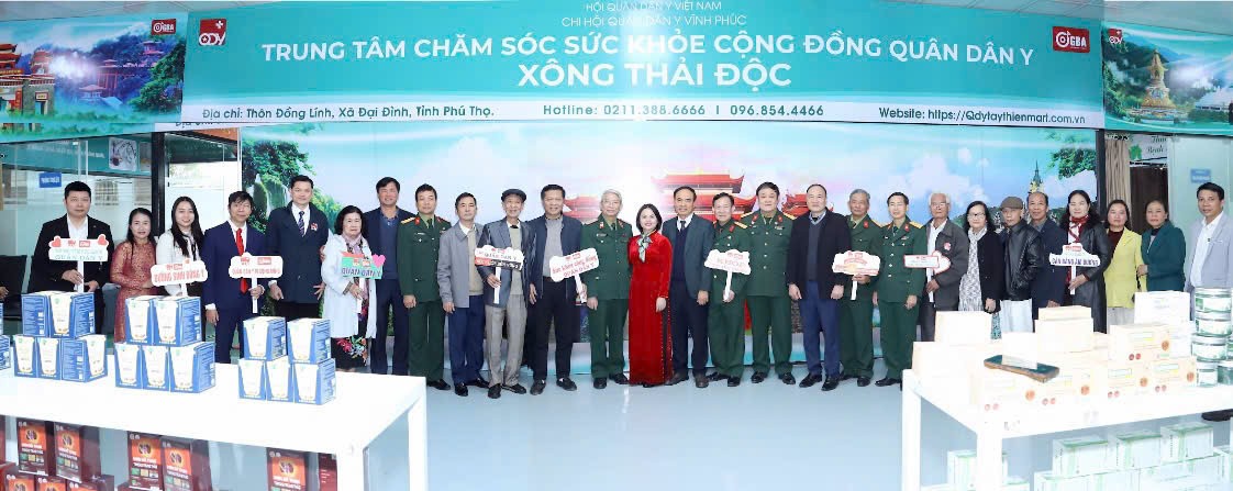 Thành lập Trung tâm Chăm sóc sức khỏe cộng đồng Quân Dân y tại xã Đại Đình tỉnh Phú Thọ