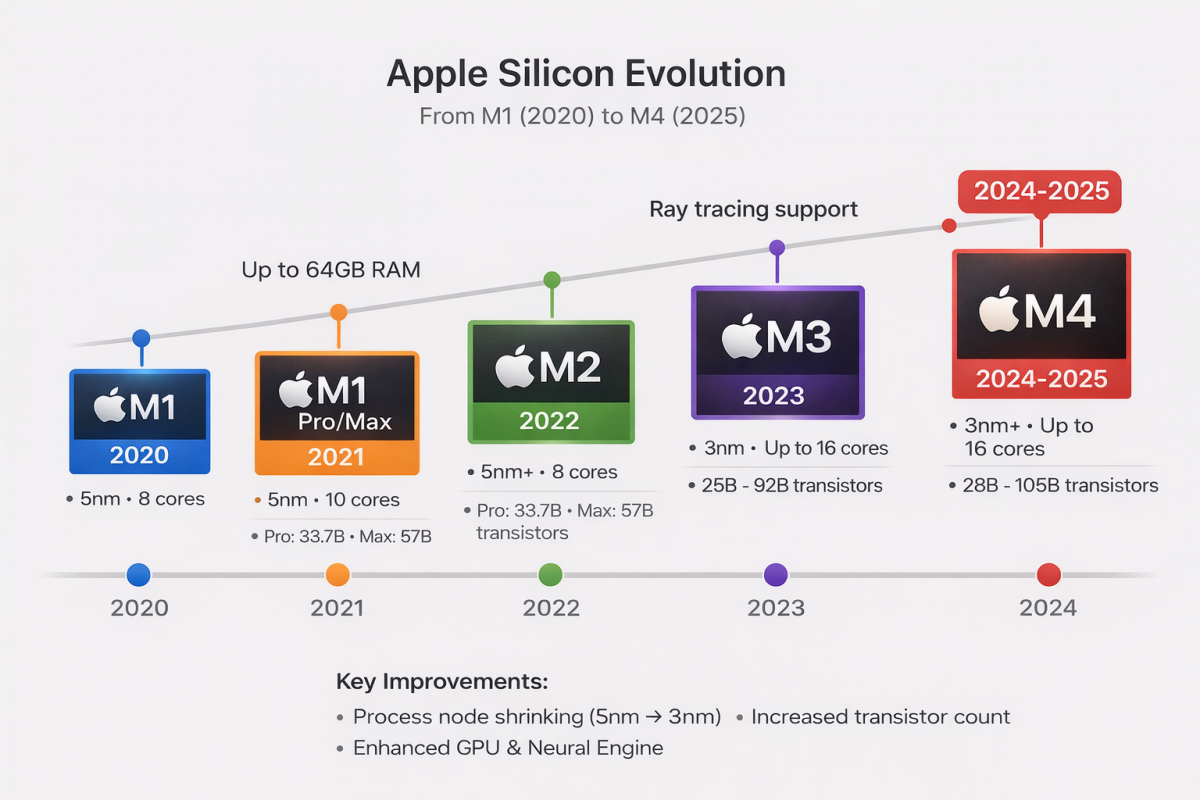 MacBook Air M3 và MacBook Pro M4: Sự thống trị tuyệt đối của Apple Silicon