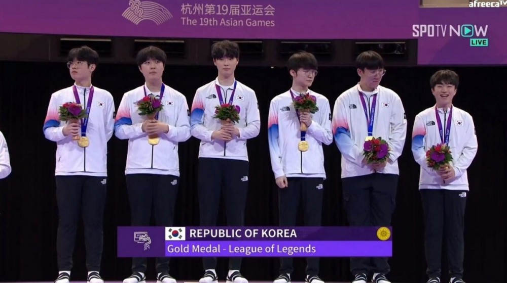 Hàn Quốc đạt Huy chương vàng tại bộ môn Liên Minh Huyền Thoại năm 