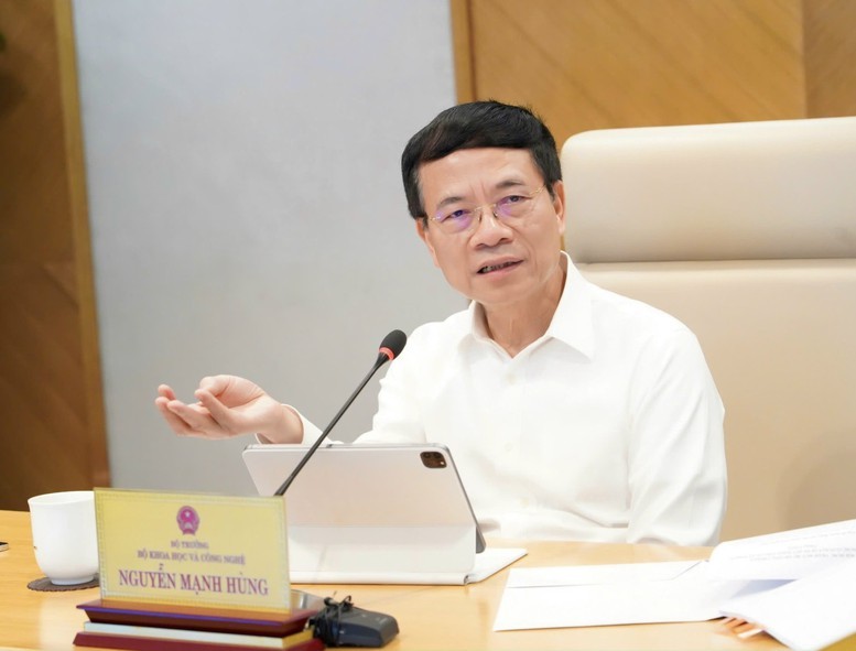 Bộ trưởng Bộ KH&CN Nguyễn Mạnh Hùng - Ảnh: VGP/TG Bộ trưởng Bộ KH&CN Nguyễn Mạnh Hùng - Ảnh: VGP/TG