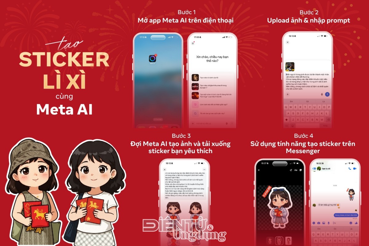 Tết biến hình cùng loạt tính năng AI siêu yêu của Meta Tết biến hình cùng loạt tính năng AI siêu yêu của Meta