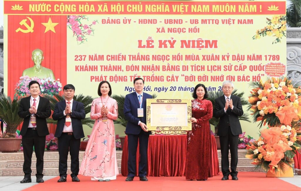 Xã Ngọc Hồi: Kỷ niệm 237 năm Chiến thắng Ngọc Hồi, đón nhận Bằng xếp hạng Di tích lịch sử cấp quốc gia