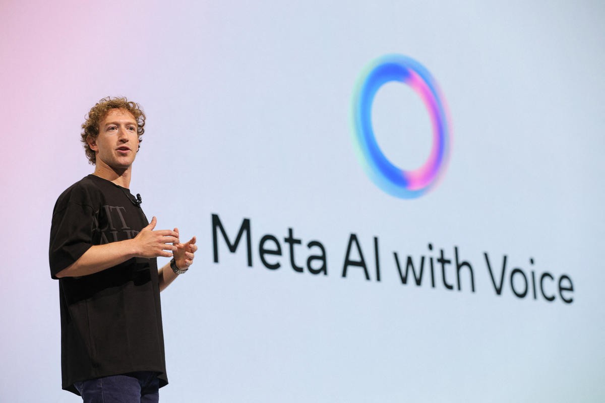 CEO Mark Zuckerberg giới thiệu Meta AI. Ảnh: VTV