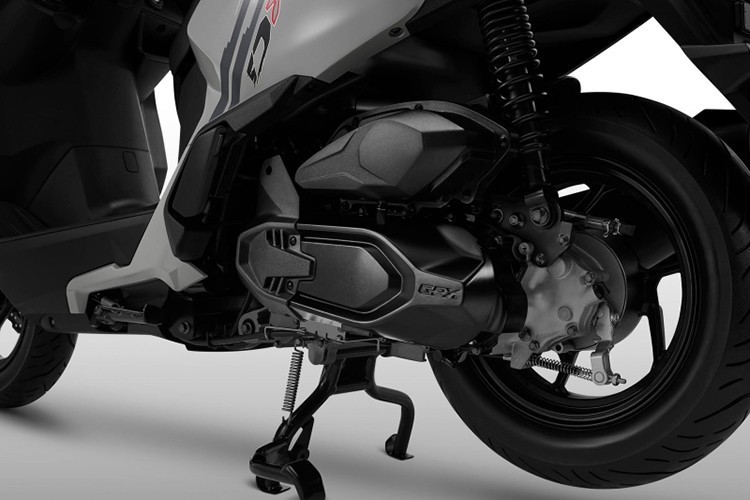 Phuộc ống lồng trước và giảm xóc sau của GPX DX1 2026. Nguồn ảnh: GPX
