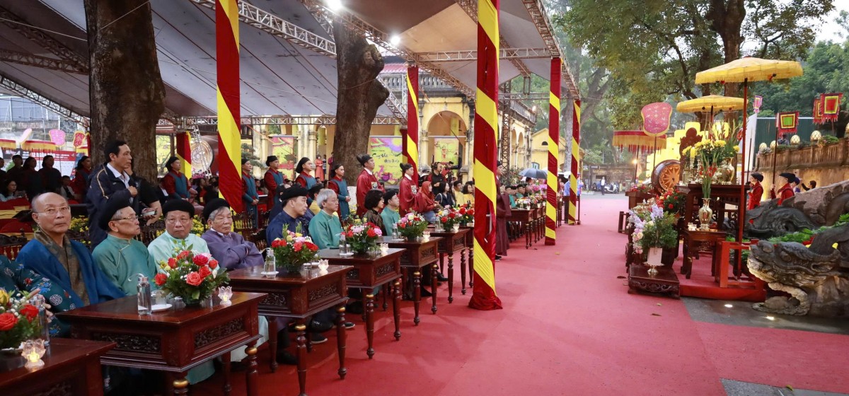 Khai Xuân Bính Ngọ: Tái hiện không gian nghi lễ cung đình trang nghiêm giữa lòng Thủ đô