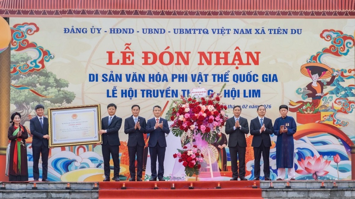 Bắc Ninh đón nhận danh hiệu Di sản văn hóa phi vật thể quốc gia đối với Lễ hội truyền thống - Hội Lim