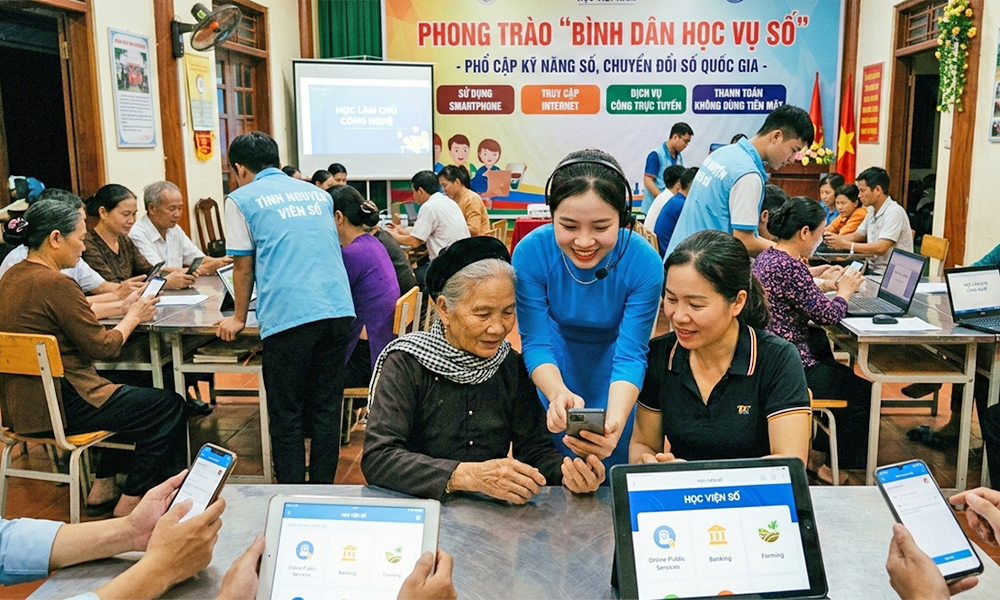 Bắc Ninh đẩy mạnh phong trào “Bình dân học vụ số” trong năm 2026