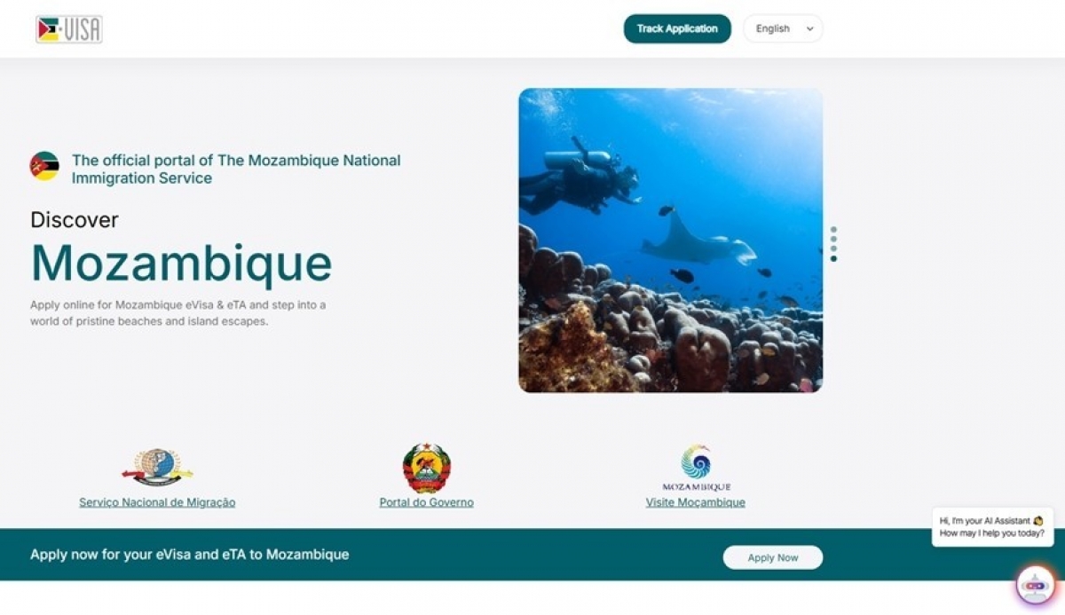 Mozambique triển khai e-Visa cho 183 quốc gia, công dân Việt Nam có thể xin thị thực trực tuyến