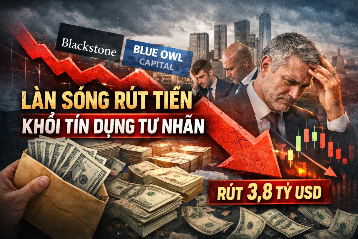 Lĩnh vực tín dụng tư nhân đối mặt với làn sóng rút vốn mạnh mẽ từ các nhà đầu tư