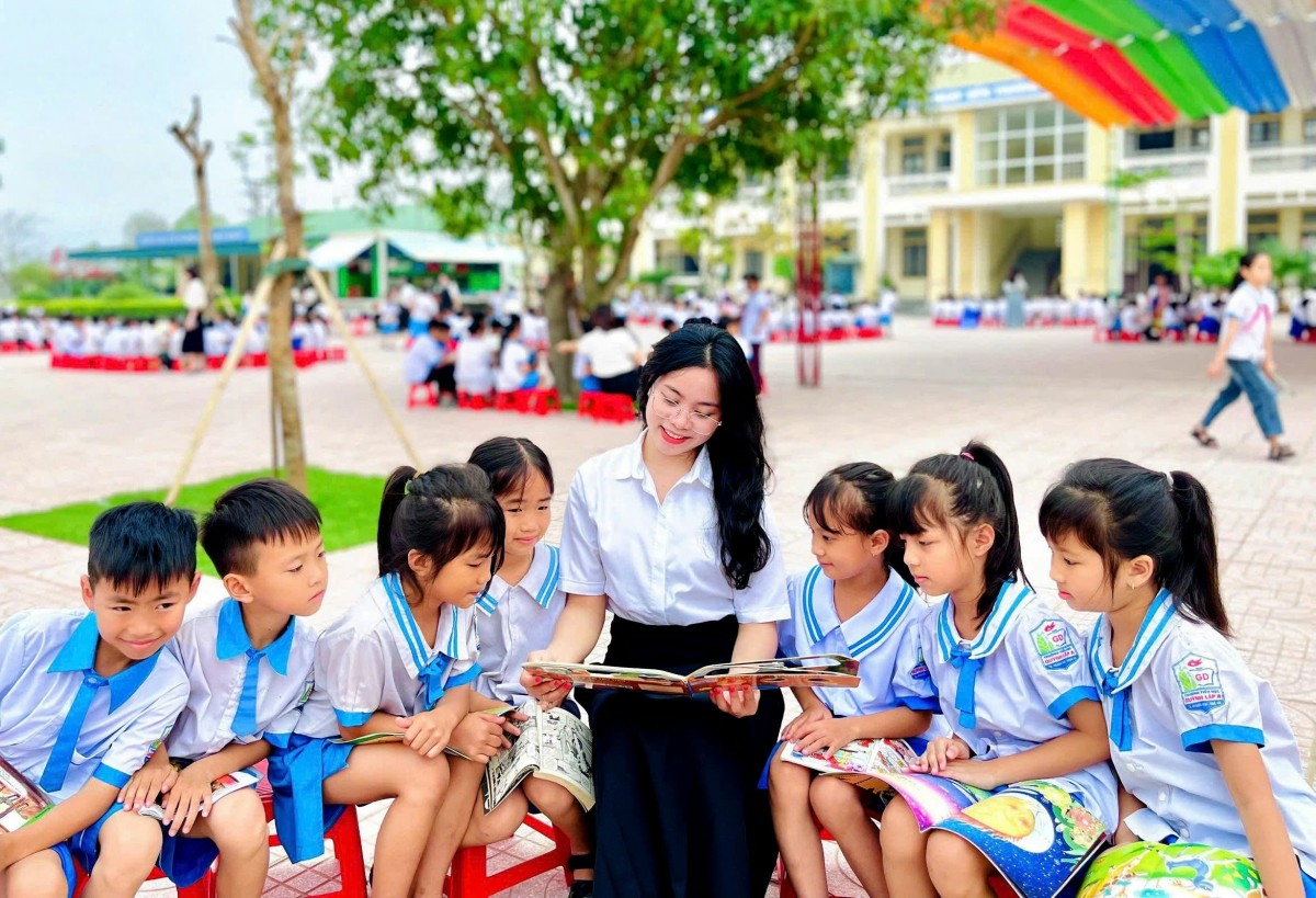 Lo Thị Bảo Vy, giáo viên Trường Tiểu học Quỳnh Lập A