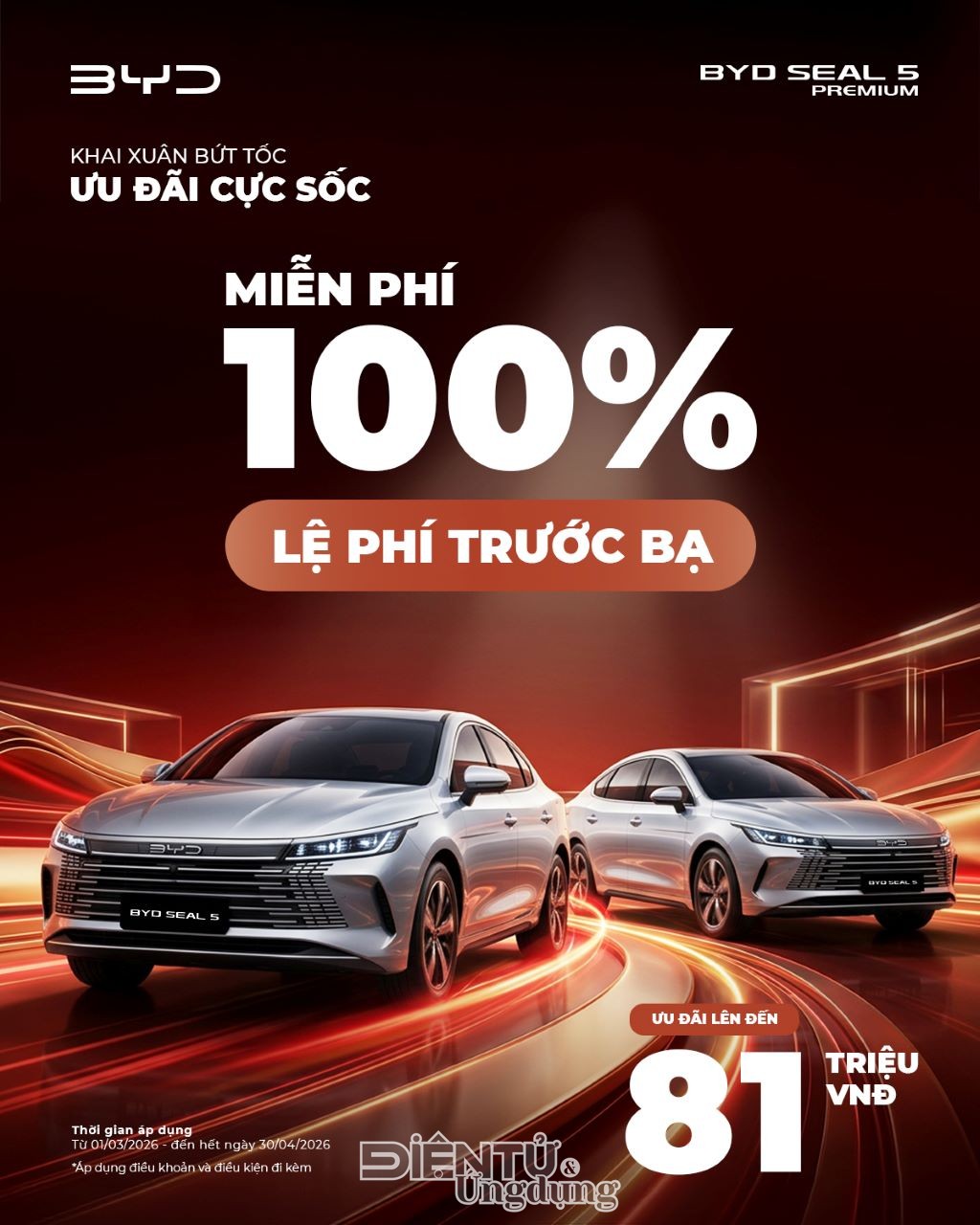 Cùng BYD Việt Nam khai xuân bứt tốc nhận ưu đãi cực sốc