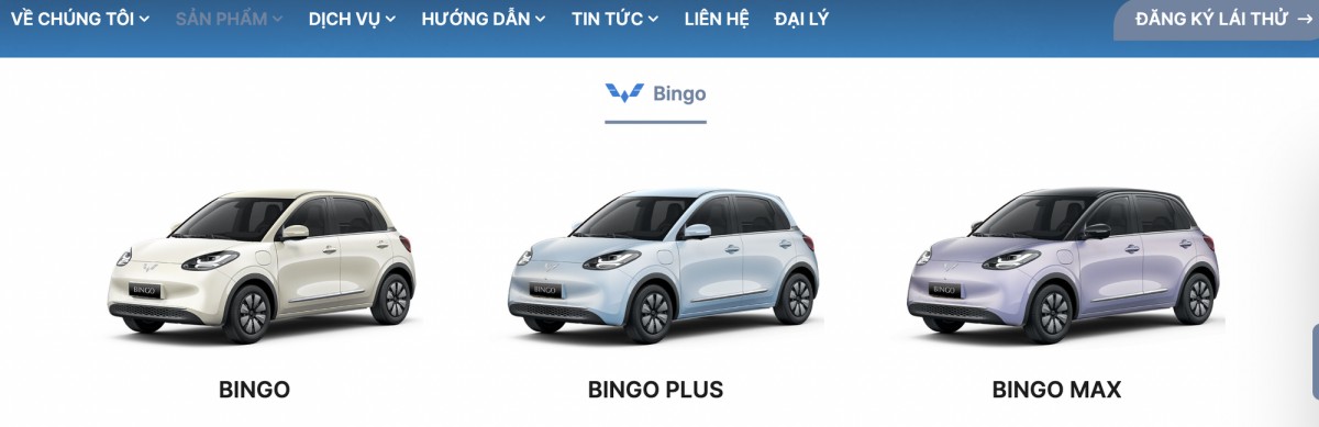 Wuling Mini EV biến mất khỏi website chính thức của Wuling Việt Nam