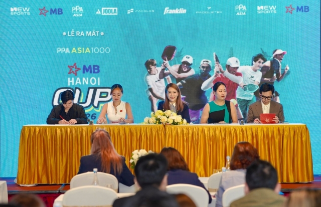 Gần 700 tay vợt tham dự Giải Pickleball PPA Asia 1000 - MB Hanoi Cup 2026 tại Hà Nội