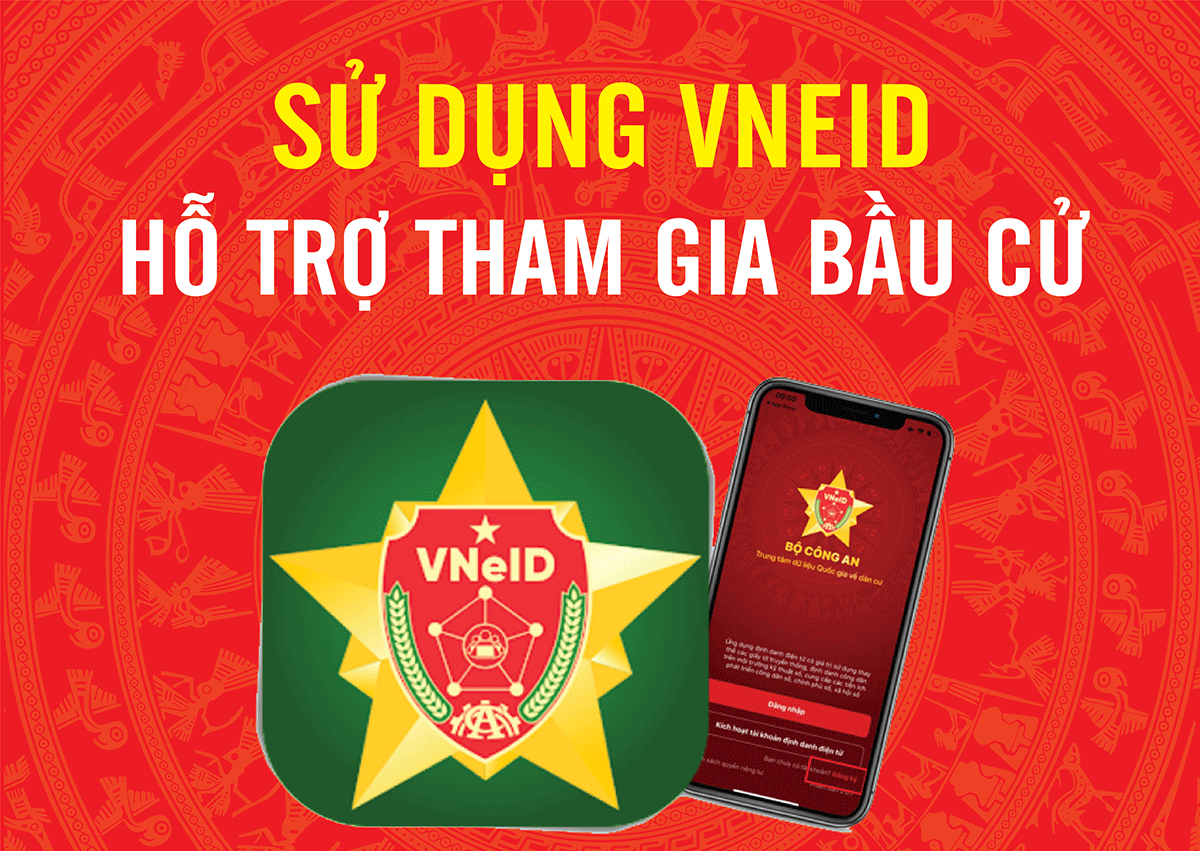 Sử dụng ứng dụng VNeID, người dân có thể tra cứu, tạo yêu cầu thay đổi nơi bỏ phiếu và tra cứu danh sách người ứng cử và nhiều tác vụ khác.