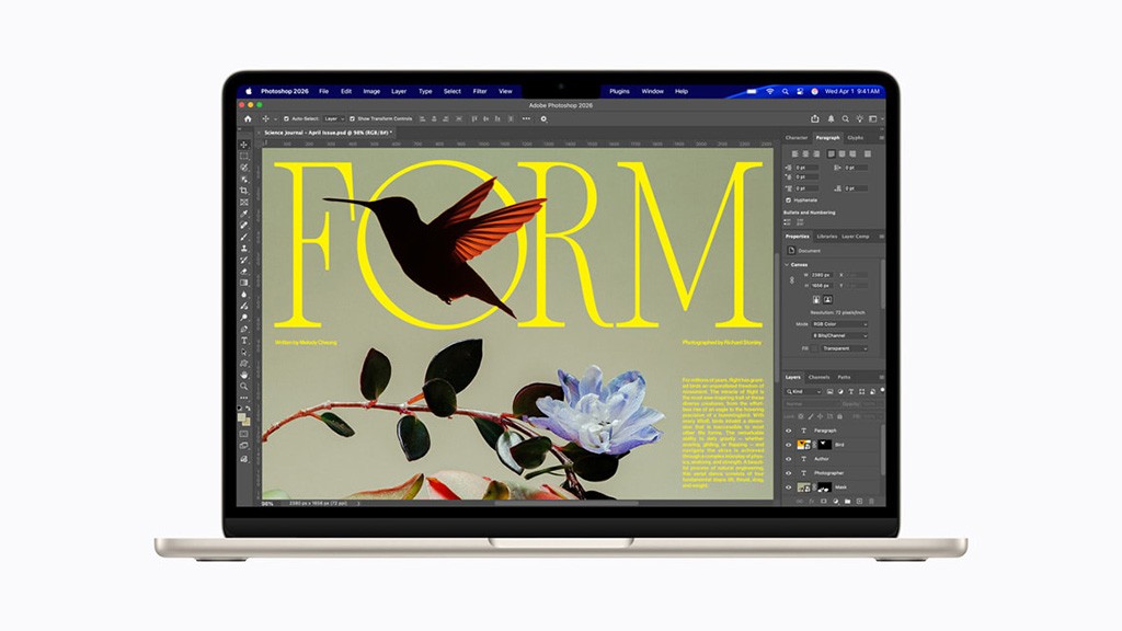 MacBook Air M5. Ảnh: Apple MacBook Air M5. Ảnh: Apple