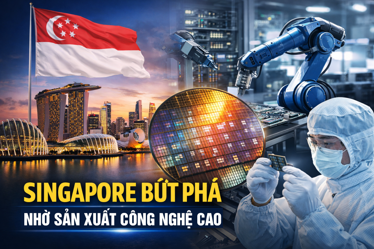 Sản xuất tiên tiến giúp Singapore bứt phá, vượt xa dự báo tăng trưởng