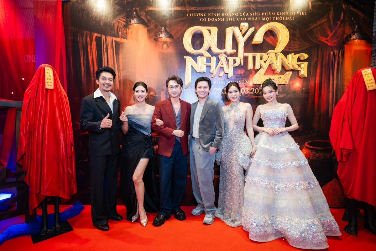 Dàn sao Việt hội tụ tại thảm đỏ ra mắt phim kinh dị 'Quỷ Nhập Tràng 2'