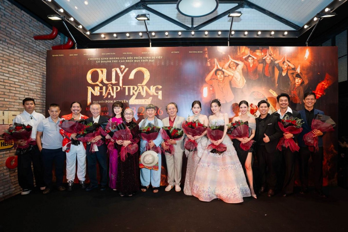 Dàn sao Việt hội tụ tại thảm đỏ ra mắt phim kinh dị 'Quỷ Nhập Tràng 2'