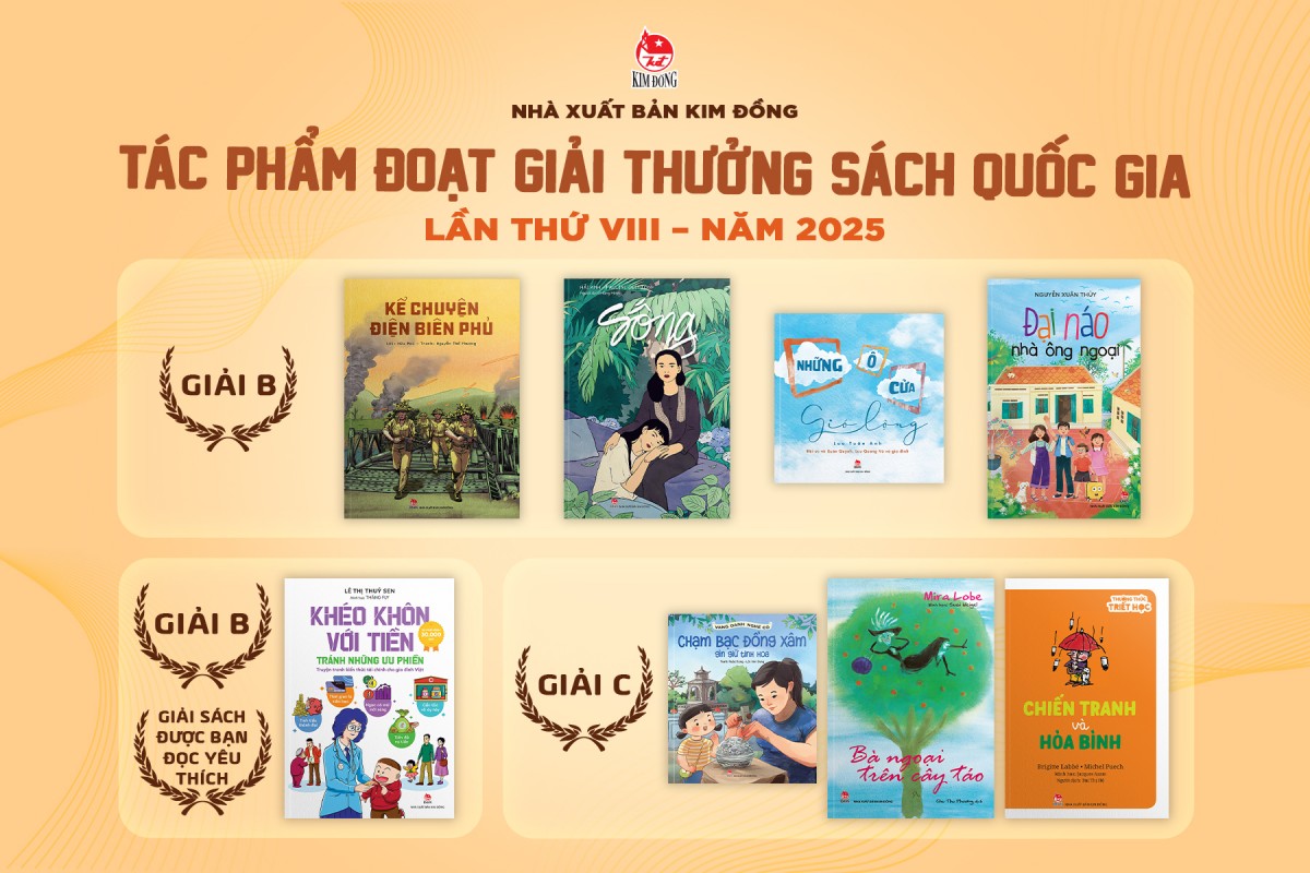 NXB Kim Đồng giành 8 Giải thưởng Sách Quốc gia lần thứ VIII