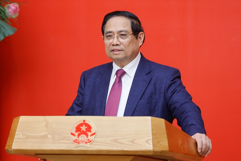 Thủ tướng Phạm Minh Chính phát biểu tại lễ công bố quyết định