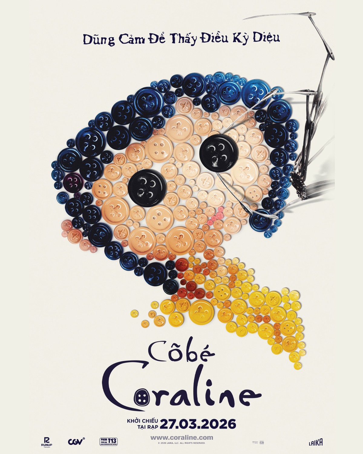 Biểu tượng hoạt hình Coraline ấn định ngày ra rạp