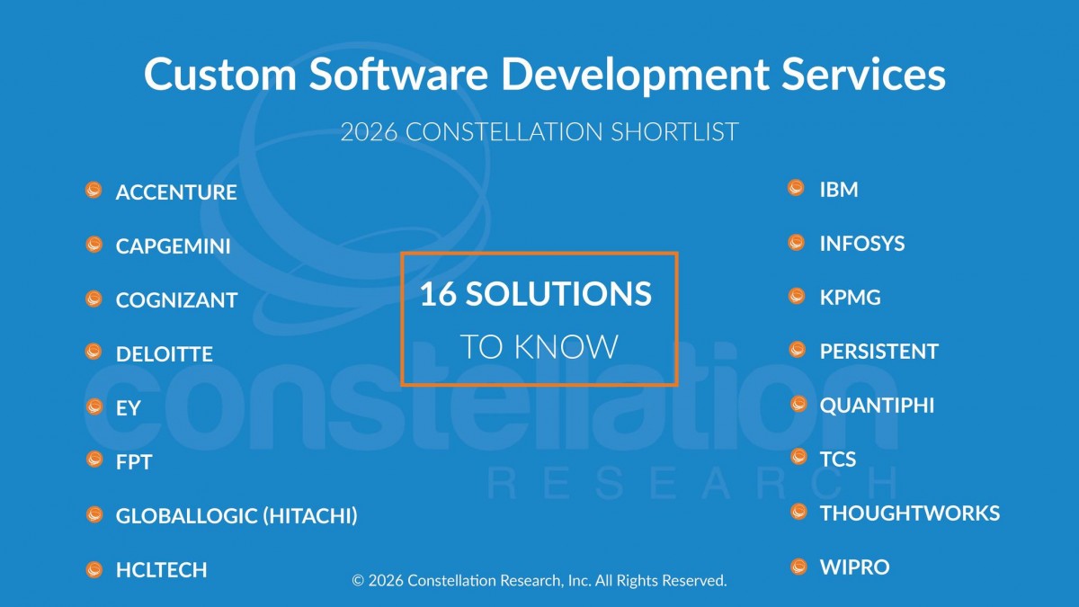 FPT xuất hiện trong danh sách Constellation ShortList™ ở hạng mục Custom Software Development Services. Ảnh: FPT