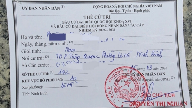 Giấy tờ bắt buộc khi đi bầu cử năm 2026