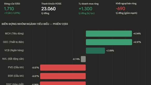Chứng khoán 17/3: Dầu khí 