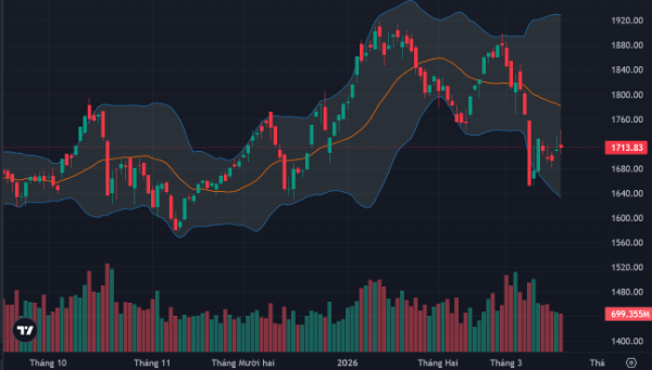 VN-Index giữ mốc 1.700 trong sóng gió, dòng tiền xoay trục sang công nghệ, tiêu dùng và năng lượng